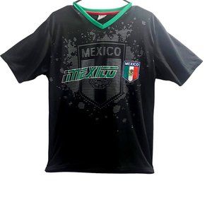 Rhinox Mexico Football Soccer Black T-Shirt Size ⁓ Small